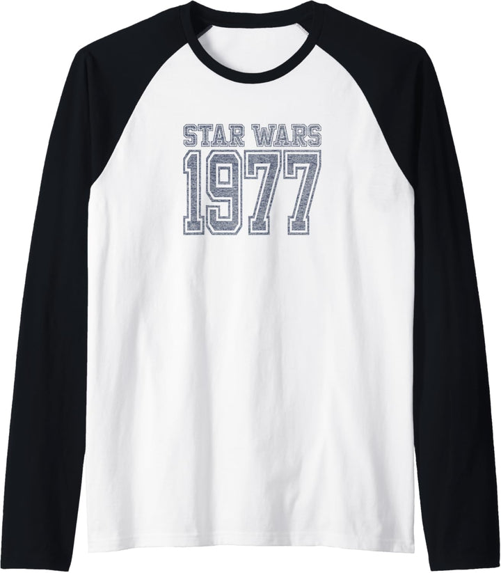 Star Wars Colliegate Style Star Wars Logo 1977 Raglan