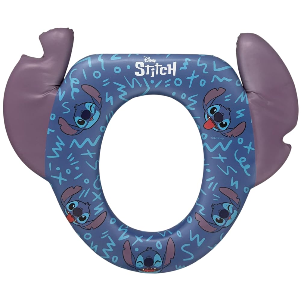 Toilettensitz Stitch für Kinder, universell, Disney, 38 x 34 cm, ergonomisch, bequem und sicher, lei