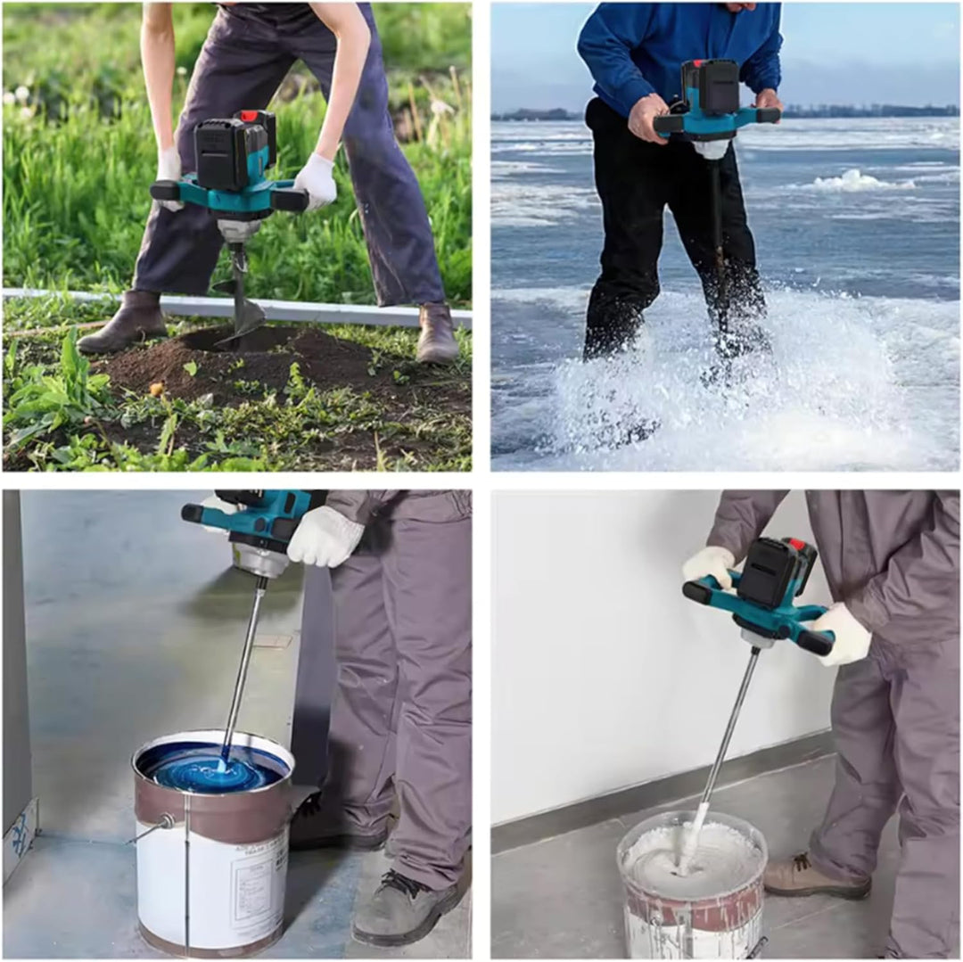 Akku-Farbmörtelrührer, 24V Bürstenlos Rührwerkmit M14 Rühreraufnahme, 1700W 0-780U/min, 6 Stufen ein