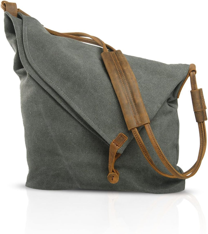 FANDARE Retro Umhängetasche Männer/Frauen 13 Zoll Laptop Business Crossbody Bag Outdoor Reise Campin