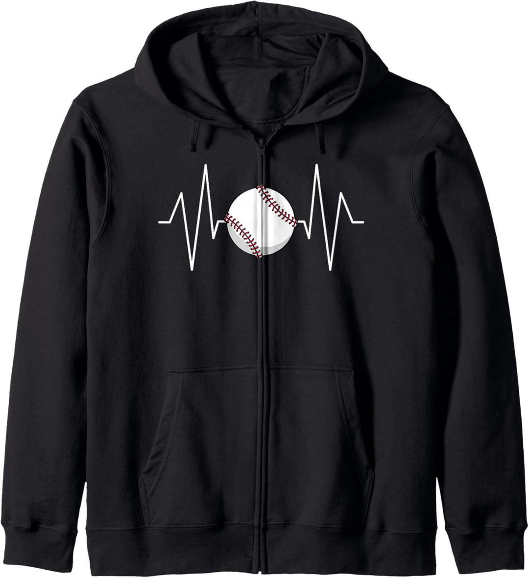 Baseball Heartbeat Kapuzenjacke