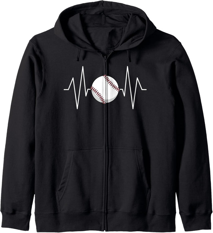 Baseball Heartbeat Kapuzenjacke