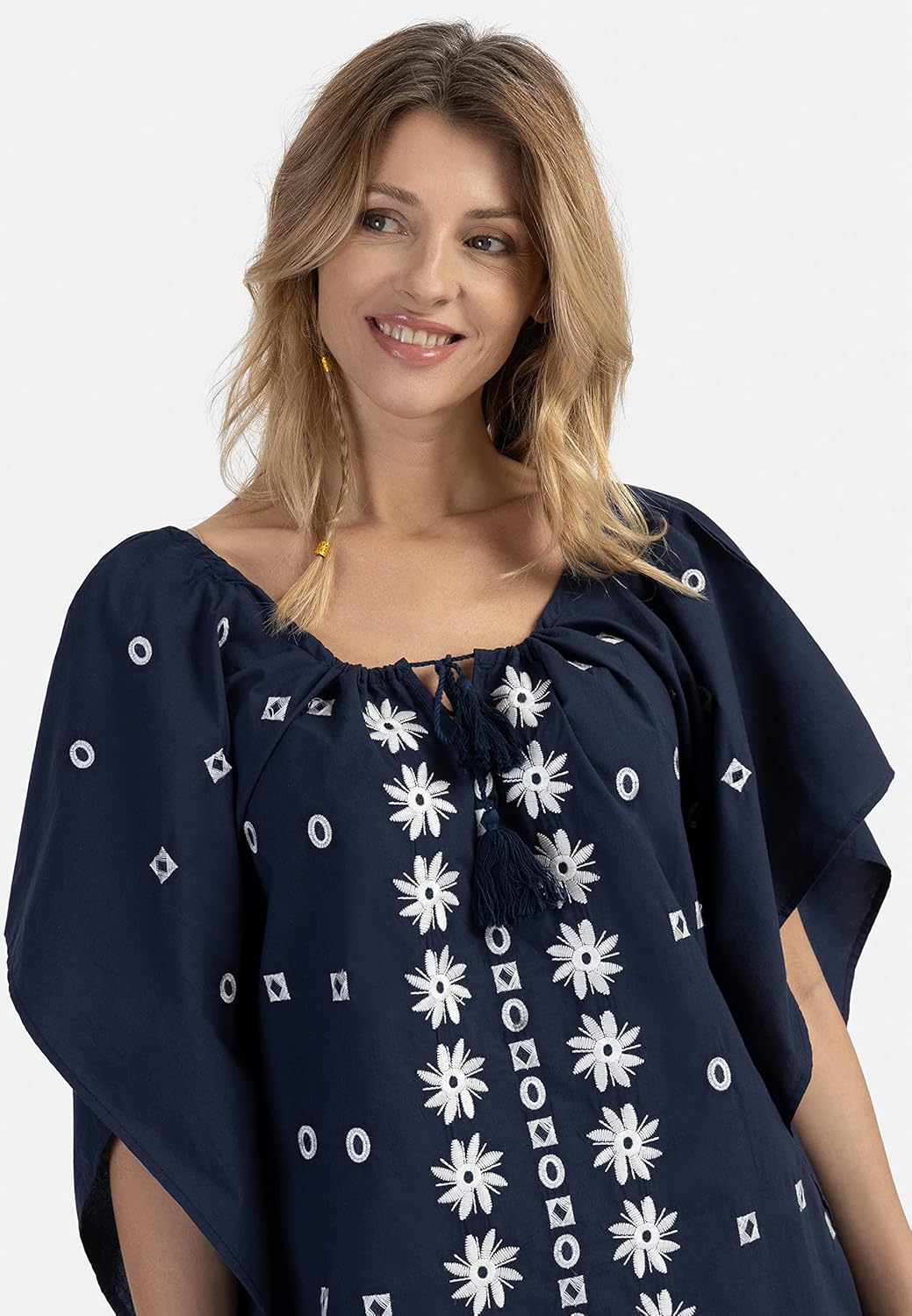 ALARY Women's Damen Poncho 15826565-AL01, Marine, XL Sweater, 46