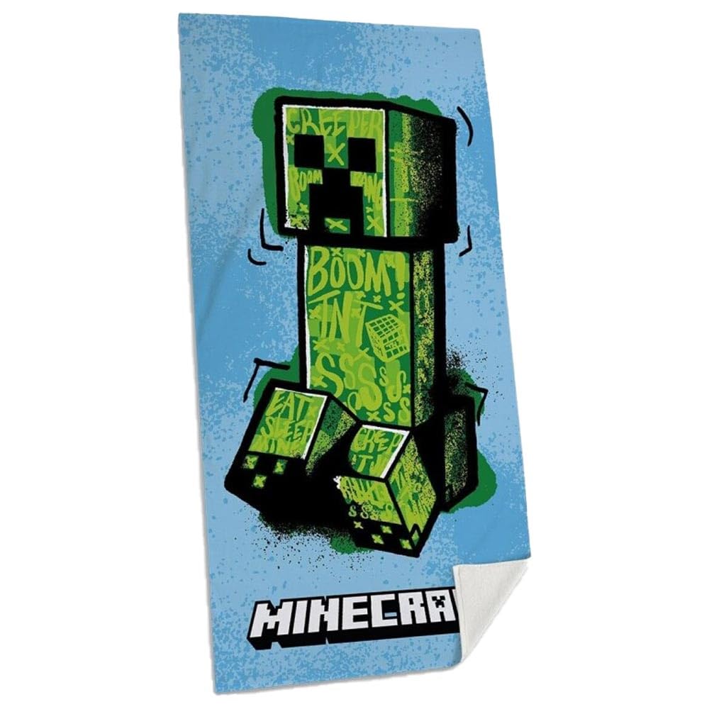 Badetuch (70x140cm, Baumwolle), Minecraft