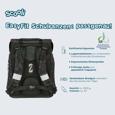 Generisch SCOOLI Undercover EasyFit - ST. WARS - Space - Weltall - Schulranzen-Set 8tlg. mit SPORTTA