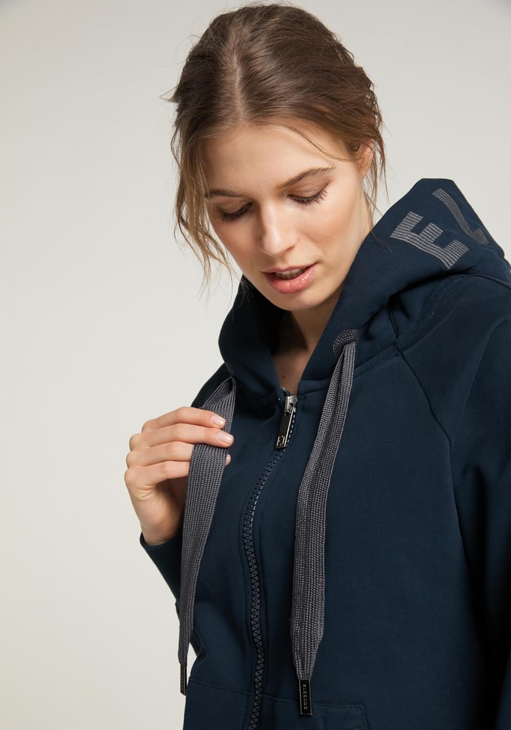 Elbsand Kelda Damen Sweatjacke mit Kapuze, Zip-Jacke, Reissverschluss, XS Coldwater
