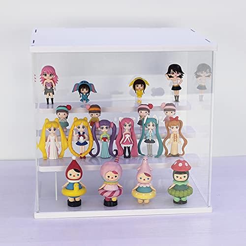 Joody Vitrine aus Acryl für Sammlung, Vitrine gegen Staub mit Tür, Box aus Acryl, für Figur, Amiibo,