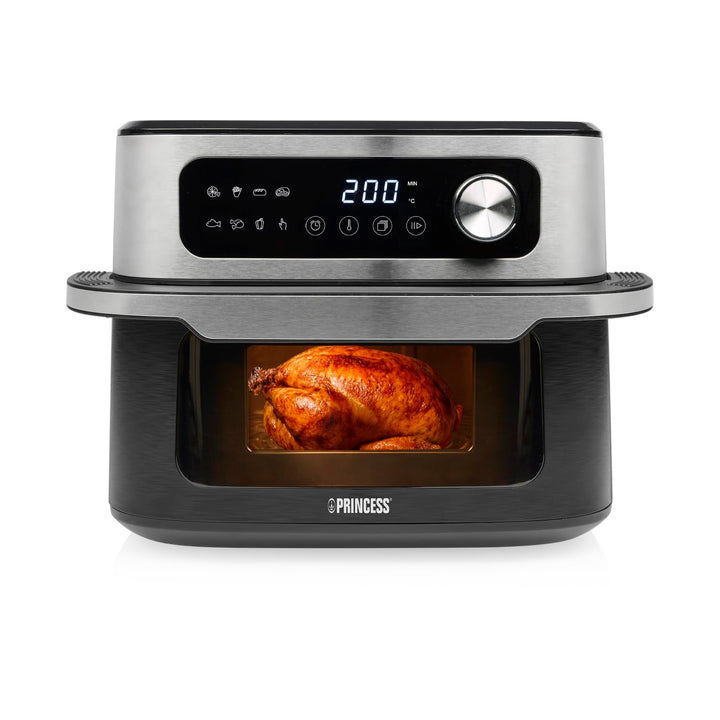 Princess MaxiCrisp Heissluftfritteuse, 10 L XXL-Kapazität, 1700 W, 8 Automatische Programme, Digital