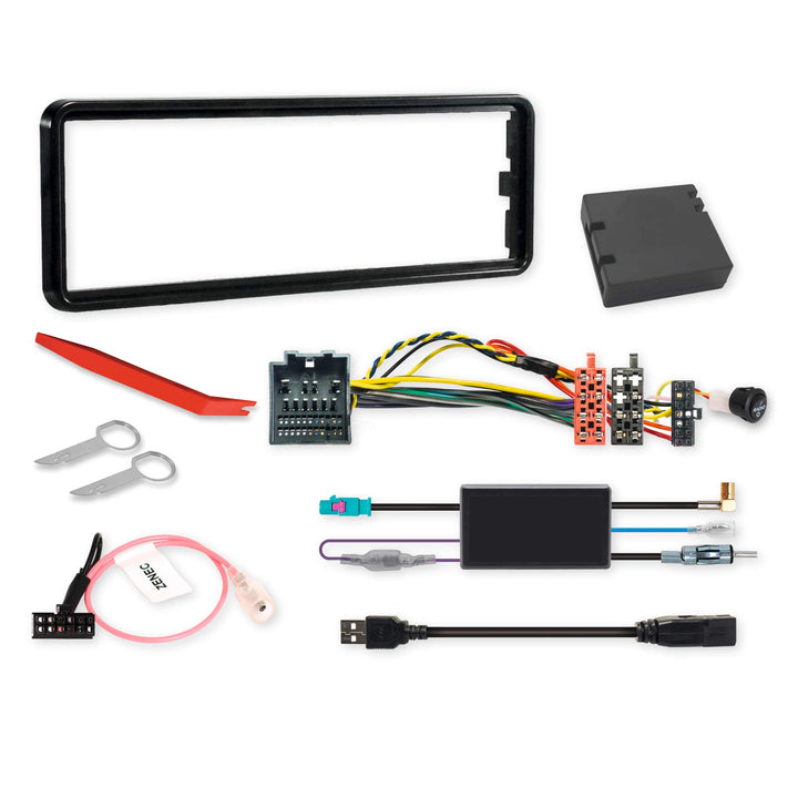 ZENEC Z-EACC-FDK: 1-DIN Plug & Play Einbauset für ZENEC Z-N965, kompatibel mit Ford Transit, enthält