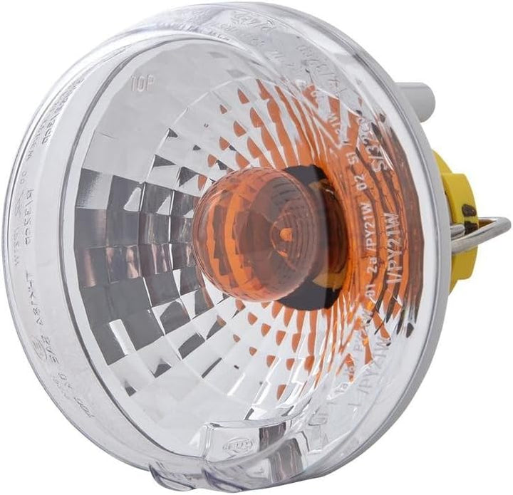 HELLA - Blinkleuchte - Halogen - 24V - Einbau/geclipst - Lichtscheibenfarbe: grau - Kabel: 100mm - S