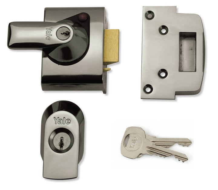 Yale Locks BS2 Nachtriegelschloss, nach britischer Norm, 40 mm, verchromt