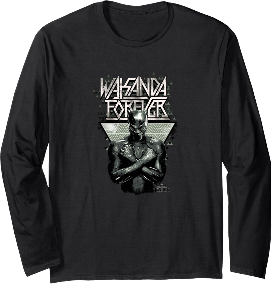 Marvel Black Panther Wakanda Forever Prism Patterned Langarmshirt