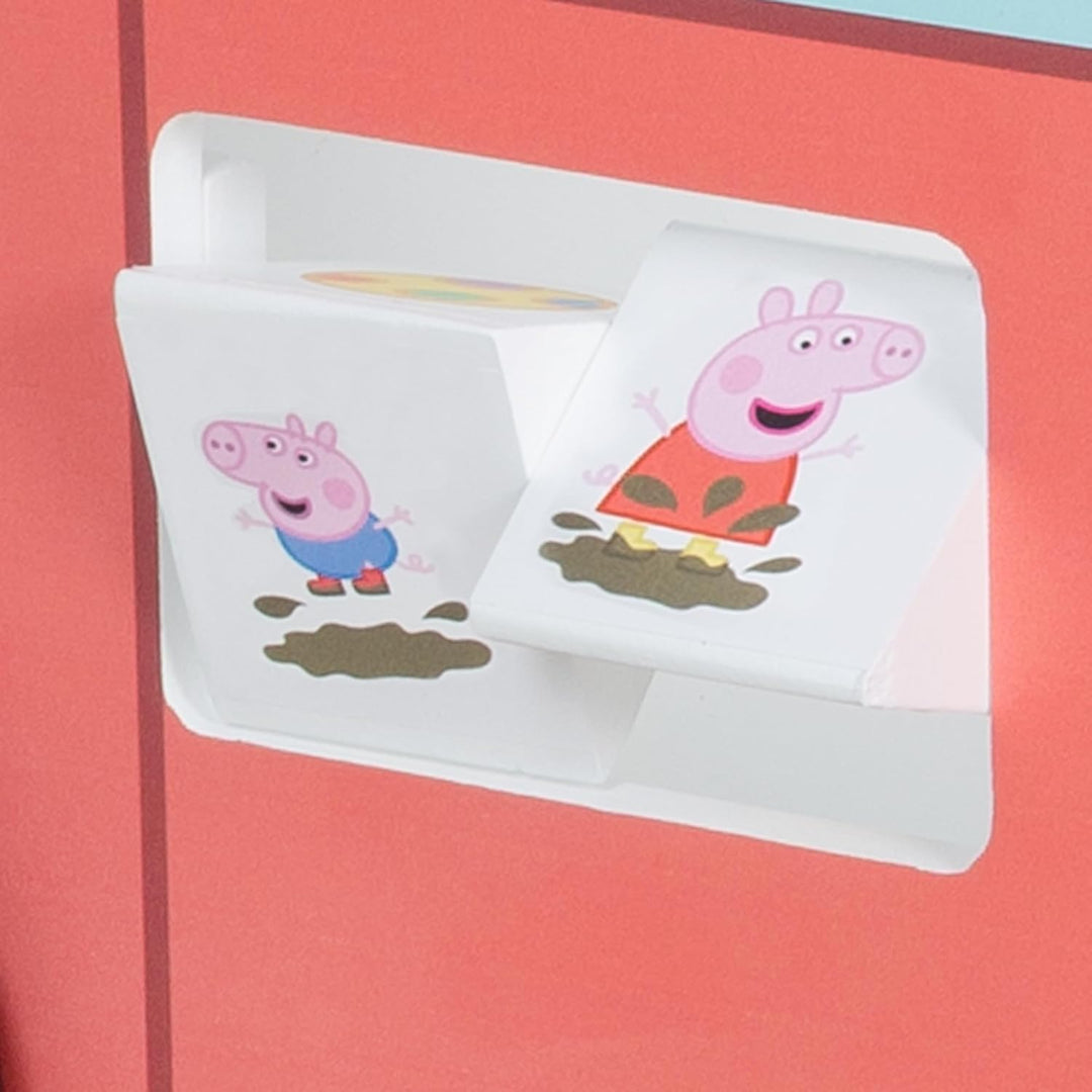 roba Bully-Schiebebus Peppa Pig für Kinder - Lauflernwagen / Puppenwagen aus Holz mit Spielfunktione