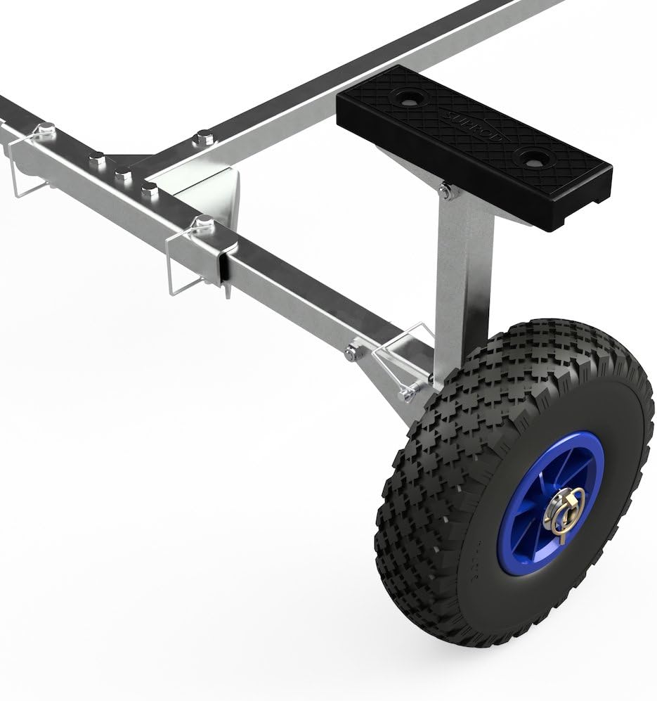 SUPROD Slipwagen, Bootswagen, Handtrailer, faltbar, TR260 Tr260-b (Schwarz/Blau), Tr260-b (Schwarz/B