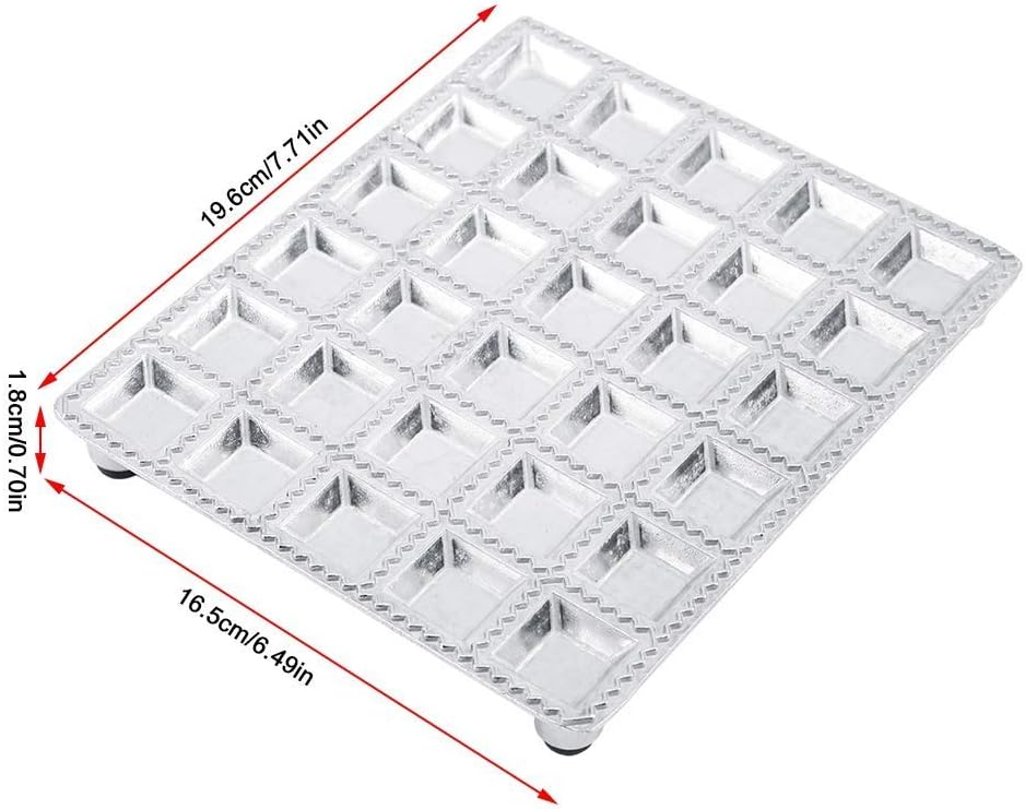 Ravioli-Form aus Aluminiumlegierung Knödel-Gebäck-Formenbauer Küchenhelfer Mini Squares Ravioli Make