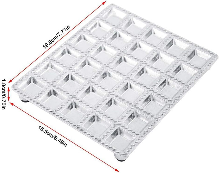Ravioli-Form aus Aluminiumlegierung Knödel-Gebäck-Formenbauer Küchenhelfer Mini Squares Ravioli Make