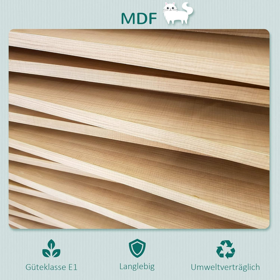 PwaHut Kletterwand Katzen Katzen Kletterwand Katzenregal, Wandmontage Plüschauflage, Wand Katzenmöbe