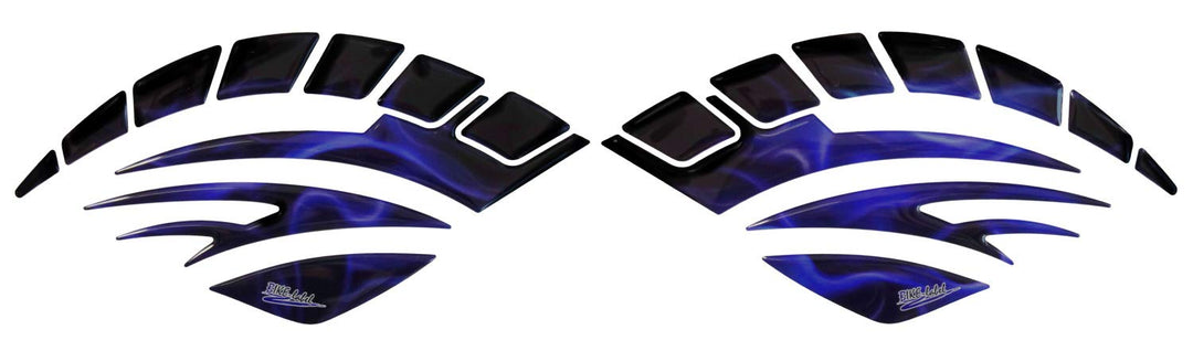 BIKE-label Seitentank Tankpad Flame Blue Flammen kompatibel für Suzuki 810006
