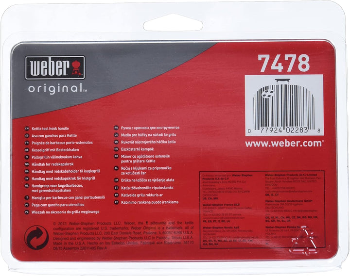 Weber 7478 Charcoal Grill Tool Hook Handle
