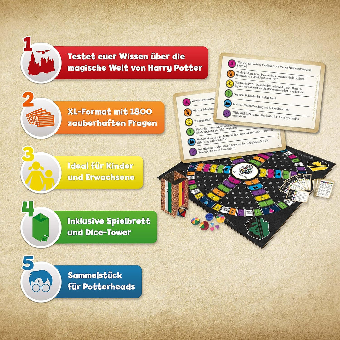 Winning Moves Trivial Pursuit Harry Potter XL Edition - Quizspiel für Harry Potter Fans - Quiz Party