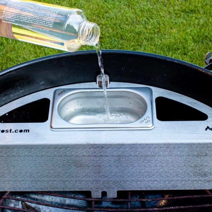 Kugelsmoker für 47cm Weber Kugelgrills - Mach einen Smoker aus deinem Kugelgrill - Edelstahl - Ø 47c