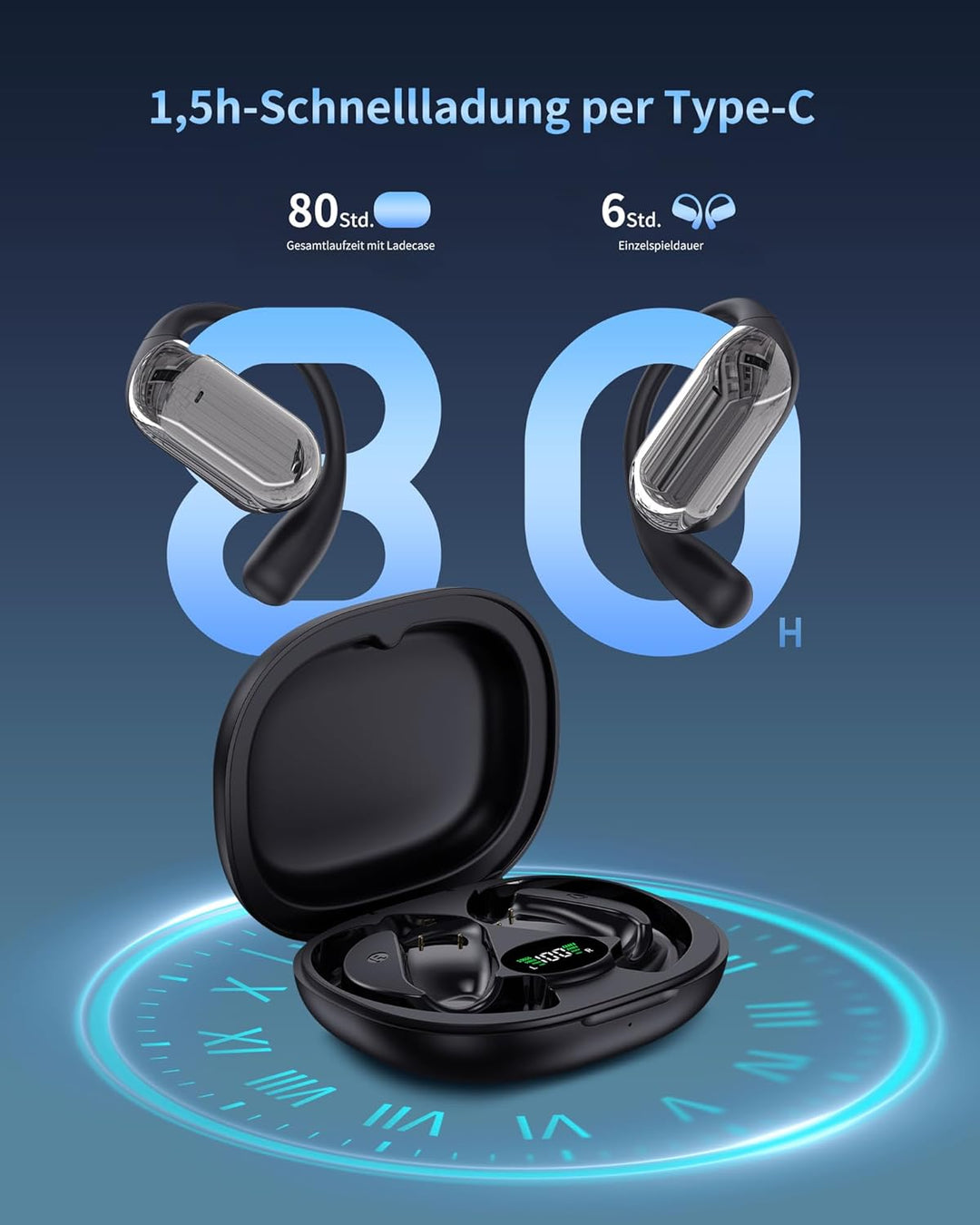 AI Kopfhörer Übersetzer 144 Sprachen, 4-in-1 Headset Kabellos mit App, Bluetooth 5.4 Echtzeit Überse
