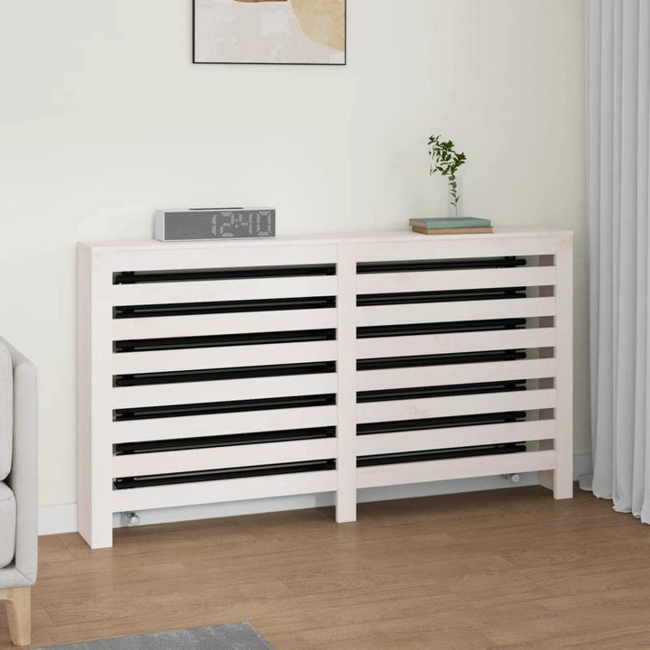 Heizkörperverkleidung 153x19x84 cm mit Horizontalen Latten Heizkörper Abdeckung Modernes Design Heiz