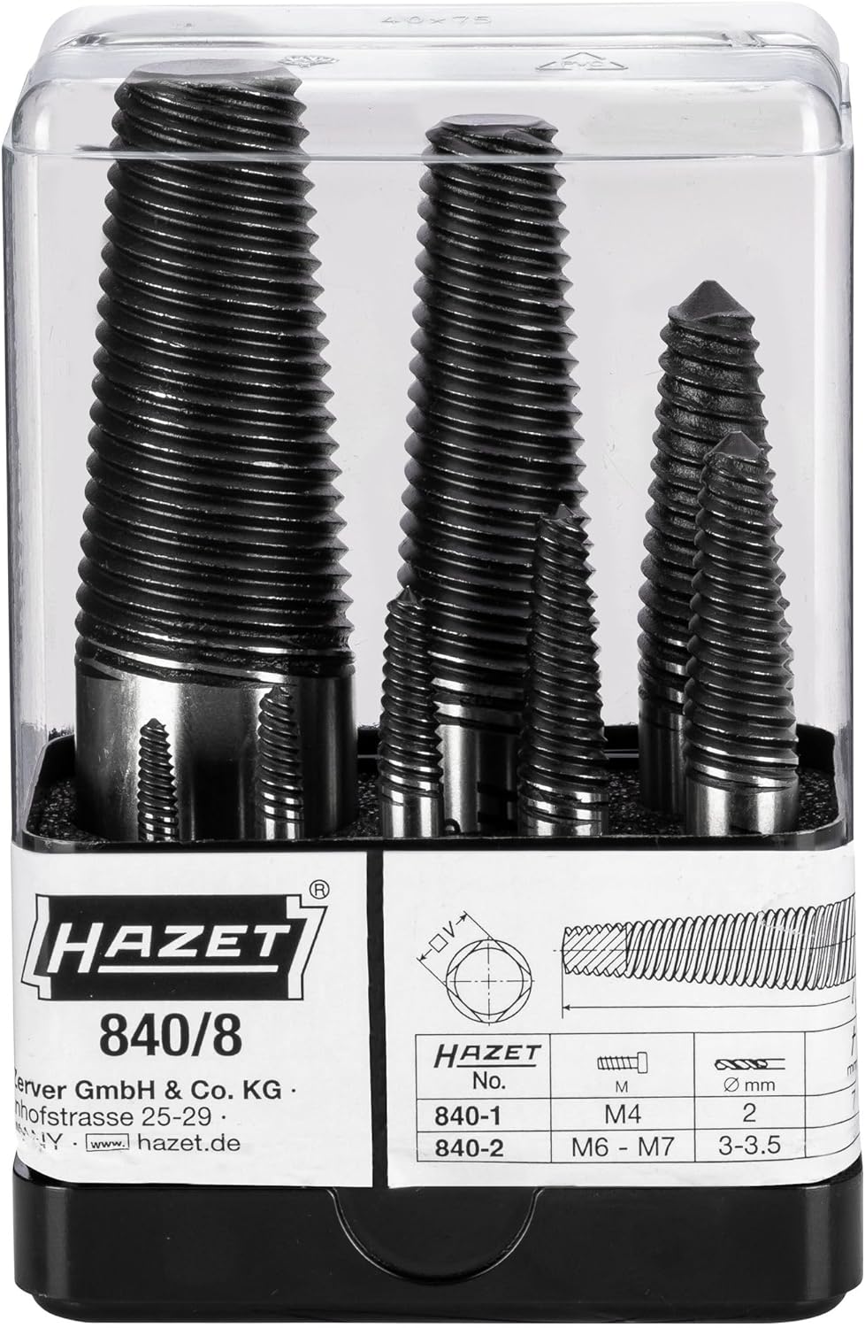 HAZET 840/8 Schraubenausdreher-Satz