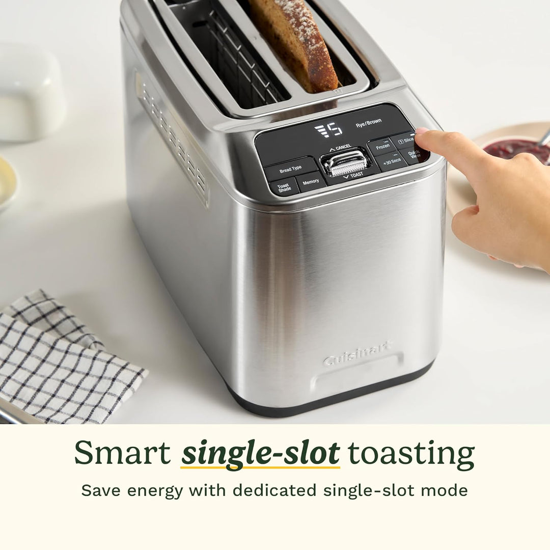 Cuisinart Smart Elite 2-Scheiben-Toaster | Extra lange Schlitze für handwerkliches Brot | Speichern