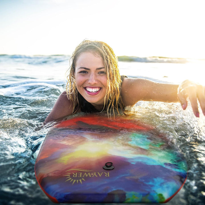 Leichtes Bodyboard mit EPS-Kern, glatter HDPE-Unterseite, Leine und verstellbarem Handgelenkseil, to