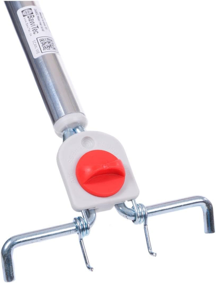 BawiTec Aluminum Besenstiel Länge 145cm 4-Loch Wechselsystem Aluminiumstiel für Besen Schrubber Bürs