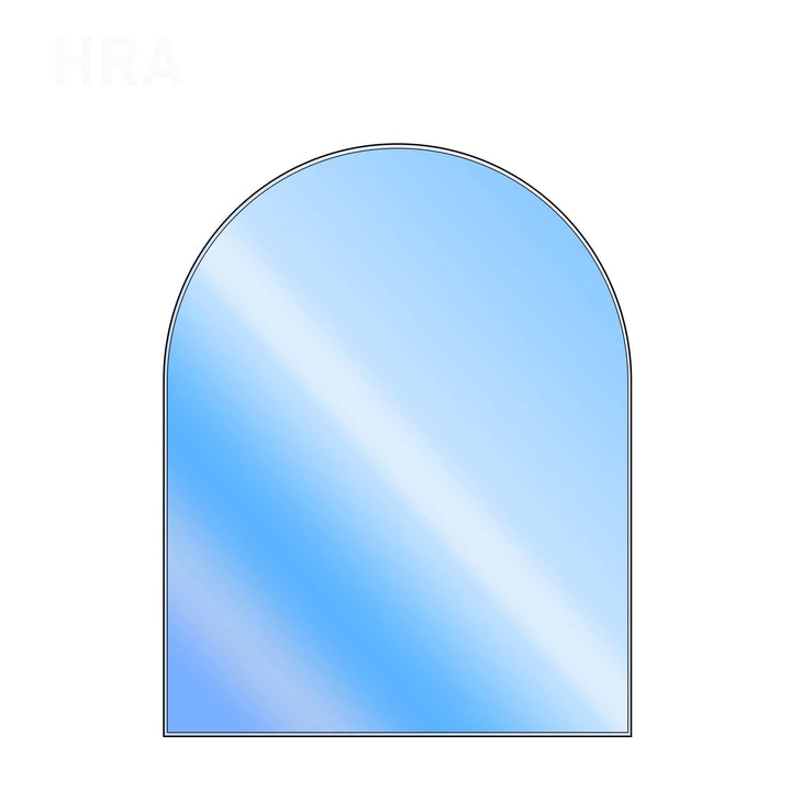 LANZZAS Bodenplatte Halbrund gross - 1000 x 1200 mm - Glasplatte | Funkenschutzplatte aus Glas Halbr