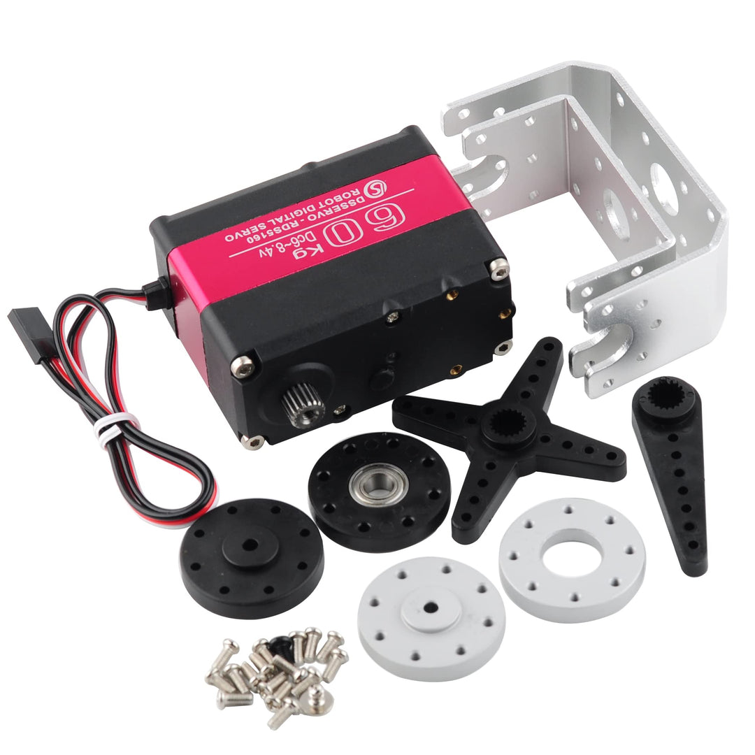 Wishiot 60 kg Servo RDS5160 RC Digital Servo High Torque Mental Gear 270 Degree mit U-förmiger Befes