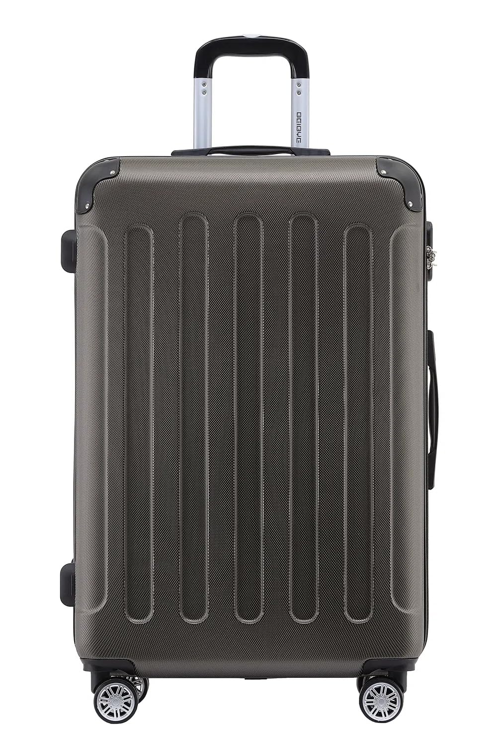 BEIBYE- Hartschalenkoffer Koffer Trolley Rollkoffer Reisekoffer Zahlenschloss 4 Zwilings-Rollen (Cof
