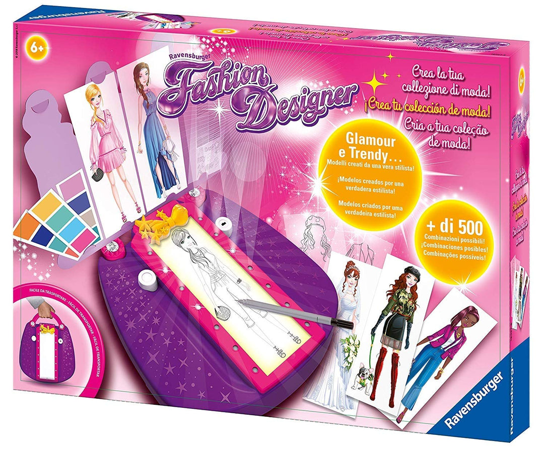 Ravensburger - Fashion Designer, Kreativspiel für Kinder, empfohlen ab 6 Jahren, Erstelle Deine eige