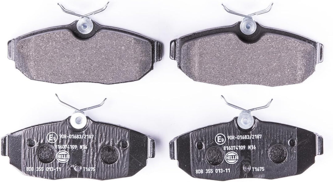 HELLA PAGID 8DB 355 013-111 Bremsbelagsatz - T1675 - Dicke/Stärke: 17.3mm - Bremssystem: Lucas - nic