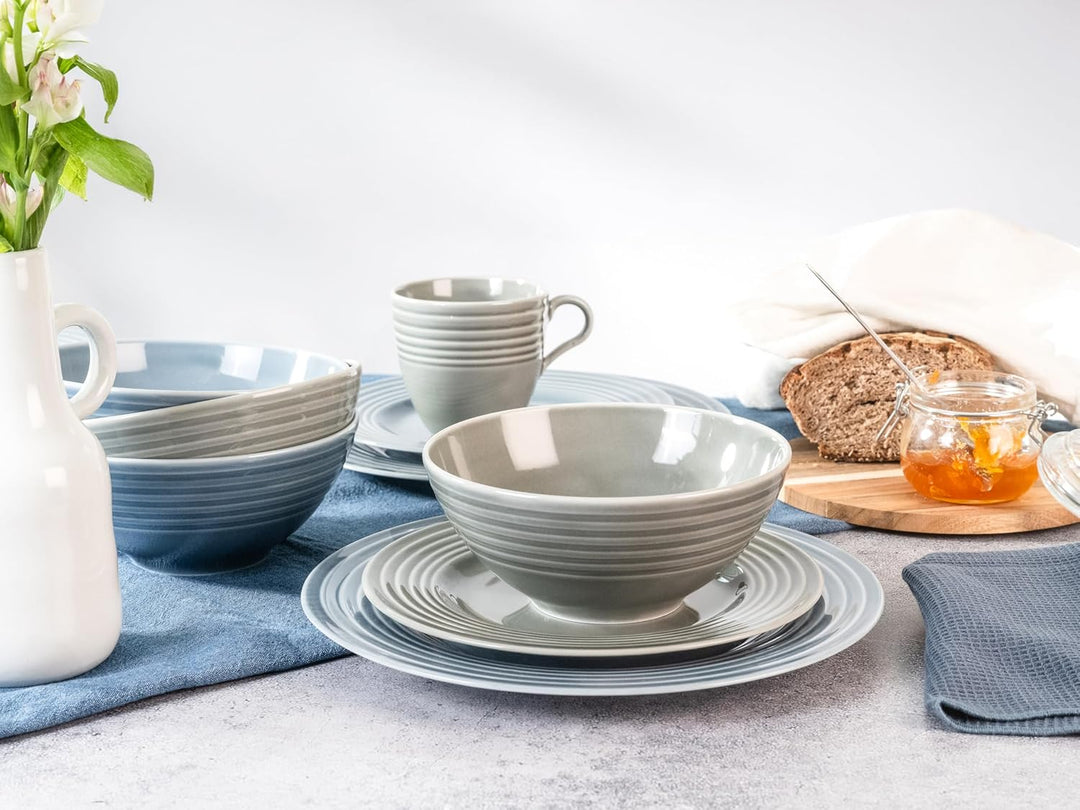 CreaTable, 23873, Serie STRIPES Colors, Kombiservice 16 teilig