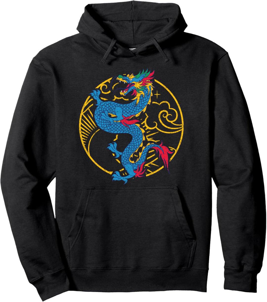 China Kultur Mystisches Tier Kreatur Chinesischer Drache Pullover Hoodie
