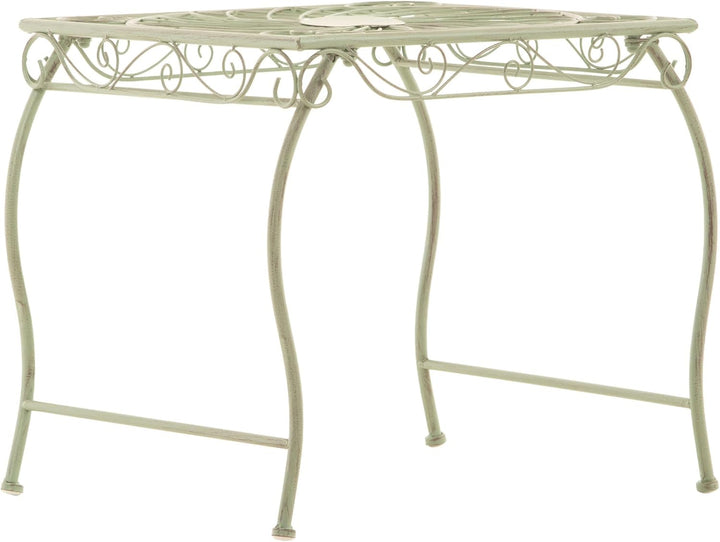 CLP Eisentisch Zarina in nostalgischem Design I Robuster Gartentisch mit kunstvollen Verzierungen, F