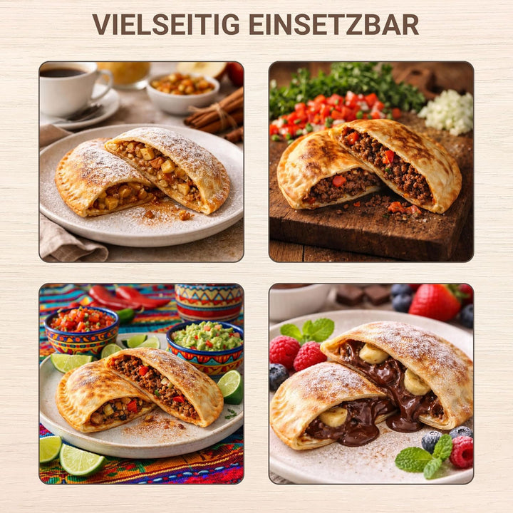 Syntrox Germany Empanada Maker Teigtaschenmaker Chefmaker SM-1300W Empanada mit herausnehmbaren