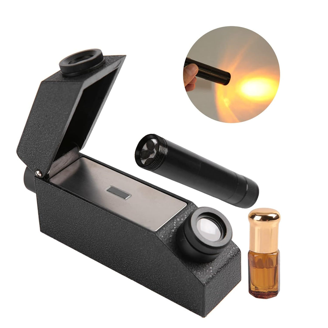 Edelstein-Refraktometer, Brechungsindex-Messgerät für Edelsteine, 22 X 11 X 8, Rhg181, 1,30–1,81, Pr