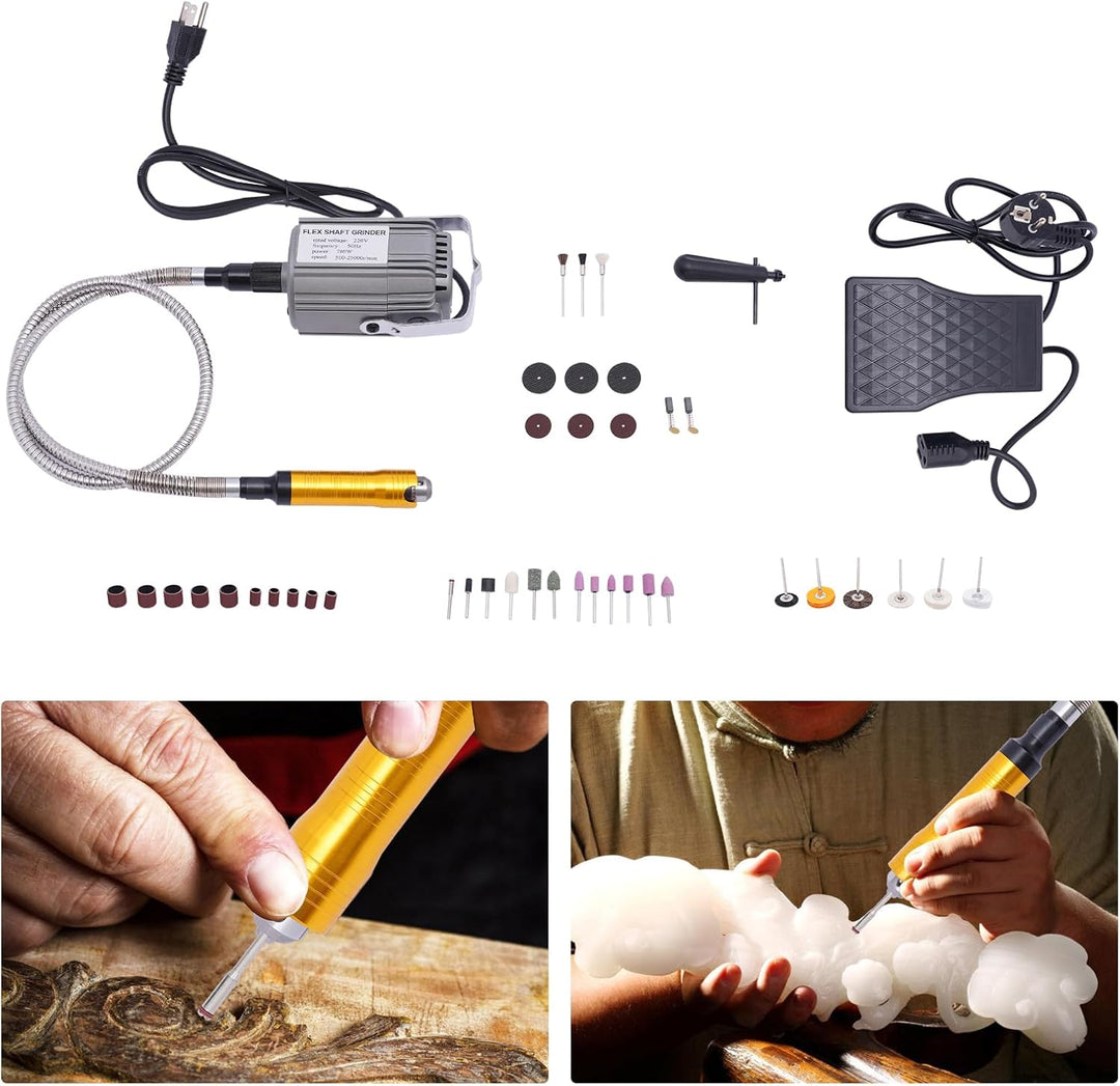 780W Elektrische Drehwerkzeug Flex Shaft Wellen Aufhängung Rotary Tool Set Flex Welle Elektrische Mu