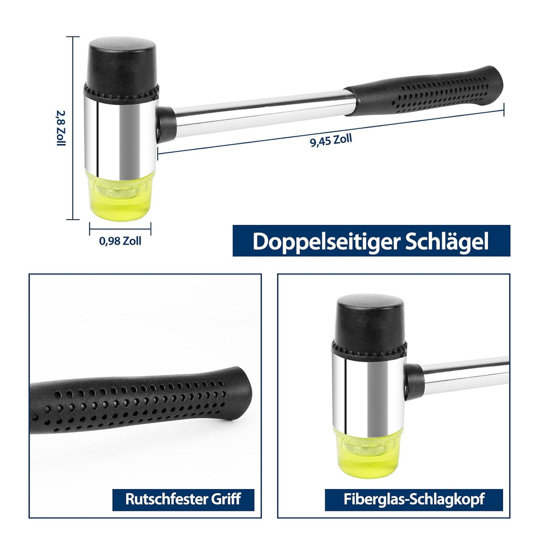 Laminatboden Kit, 33 Stück Laminat Verlegeset, Vinyl Verlegeset Werkzeug mit 30 Laminatboden-Abstand
