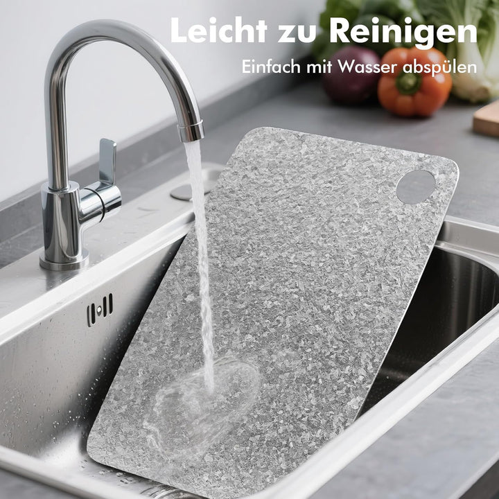 Titan Schneidebrett, Schneidebretter aus 100% Titanium, Antibakterielle Küchenbrett - EPA-Zertifizie