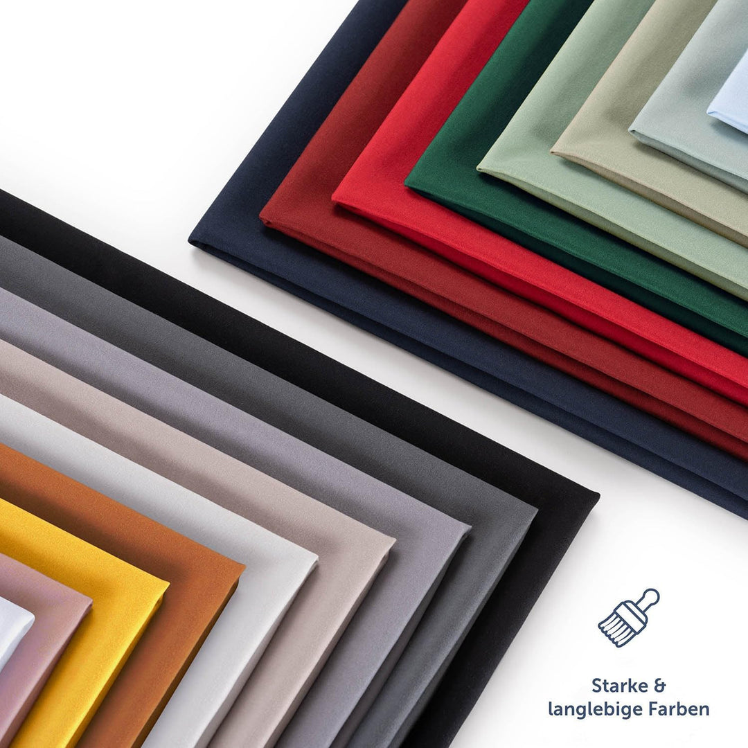 Blumtal® Bettlaken Set 3-teilig - OEKO-TEX zertifiziertes 3er Set - Spannbettlaken 150x200x30cm + Be
