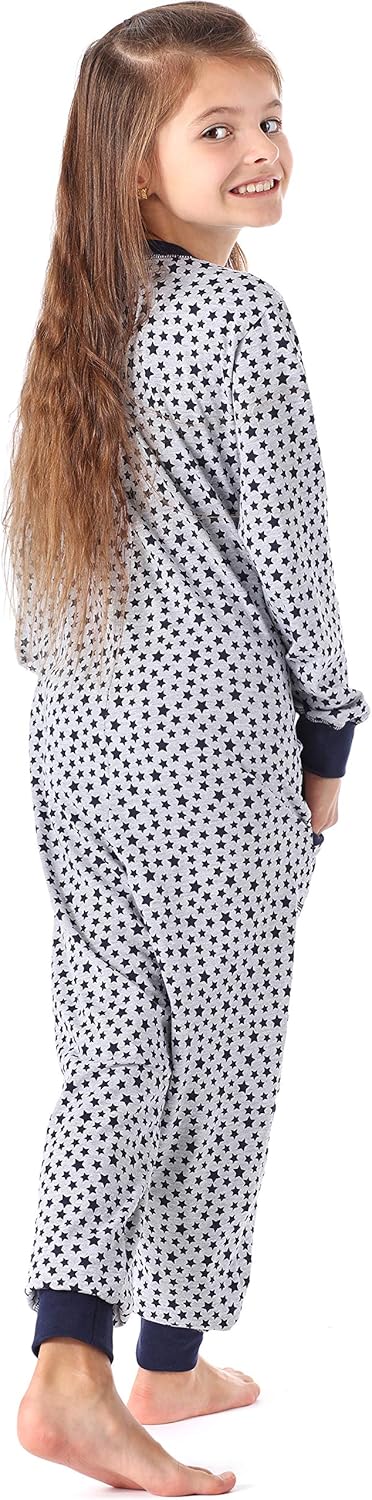 Merry Style Mädchen Schlafoverall Jumpsuit Mädchen Bequeme und warme Schlafanzug Kinder MS10-186 110