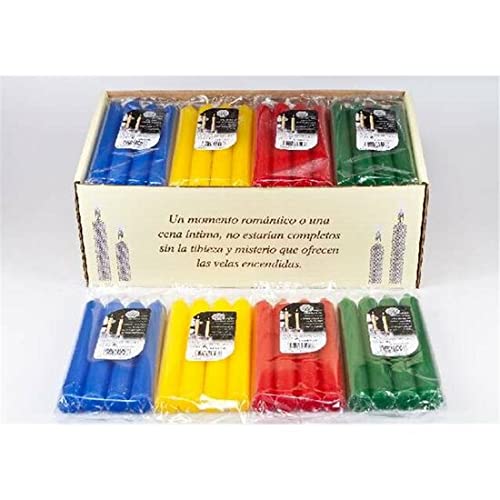 UDS VELAS CILINDRICAS 175 x 20 MM – Azul, 4 Stück