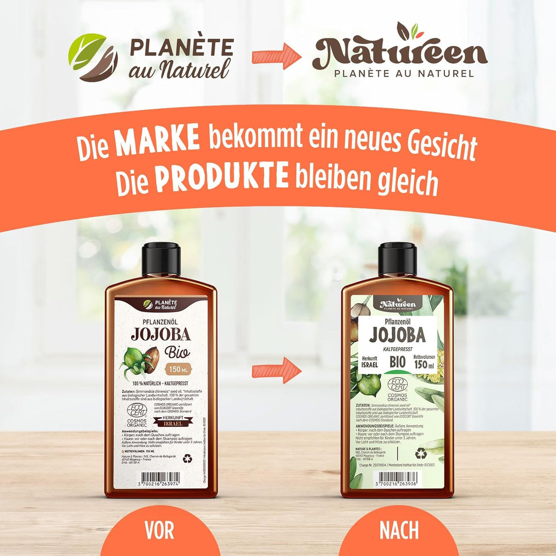 Jojobaöl Bio 500 ml - 100% Bio, Rein, Natürlich & Kaltgepresst 500 ml (1er Pack), 500 ml (1er Pack)