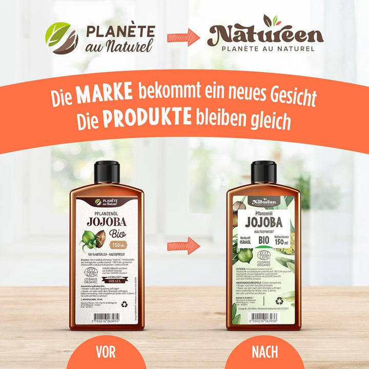 Jojobaöl Bio 900 ml - 100% Bio, Rein, Natürlich & Kaltgepresst 900 ml (1er Pack), 900 ml (1er Pack)