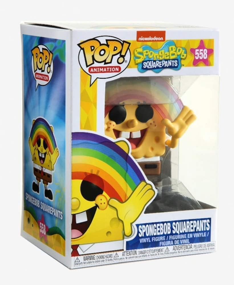 Funko Pop! Vinyl: Animation Spongebob Squarepants : Spongebob - (Rainbow) - Vinyl-Sammelfigur - Gesc